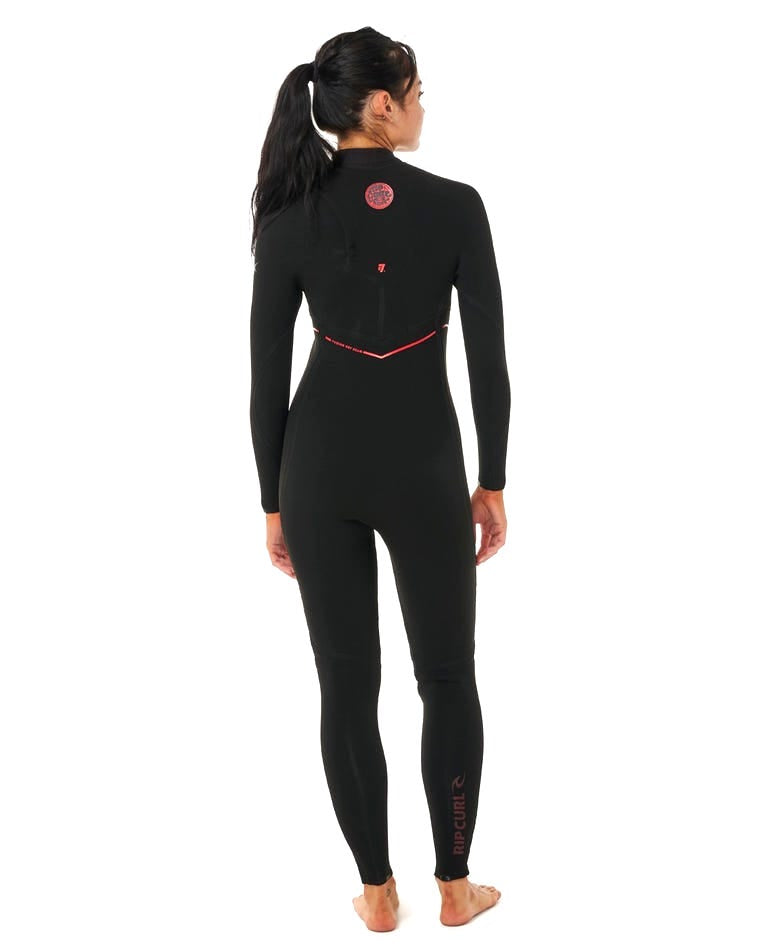 WOMENS E7 FLASHBOMB FUSION 3/2 ZIP FREE WETSUIT