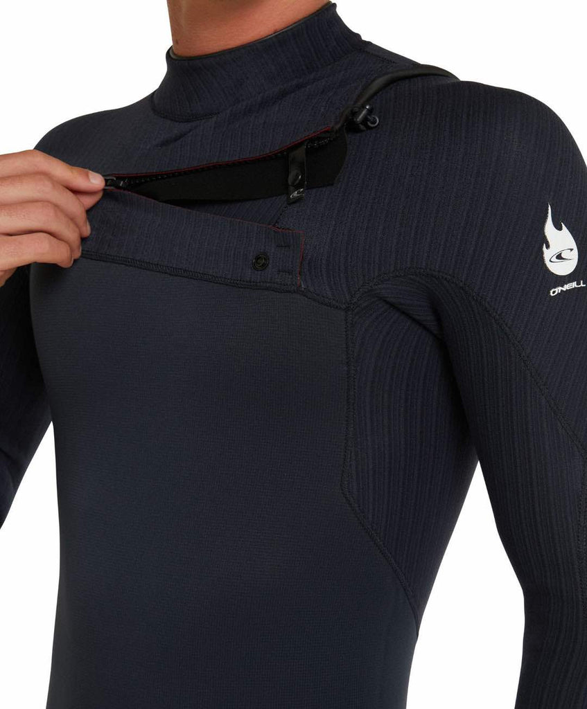 HYPERFREAK FIRE 3/2MM STEAMER CHEST ZIP WETSUIT